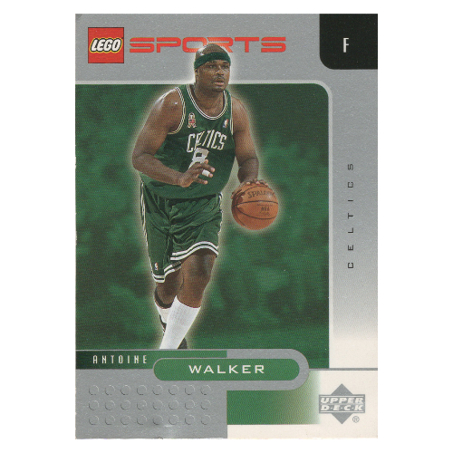 Lego Trading Card, NBA: Antoine Walker, Boston Celtics #8 / [No Color/Any Color]