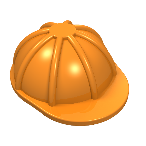 Lego Helmet, Construction / Hard Hat / Orange
