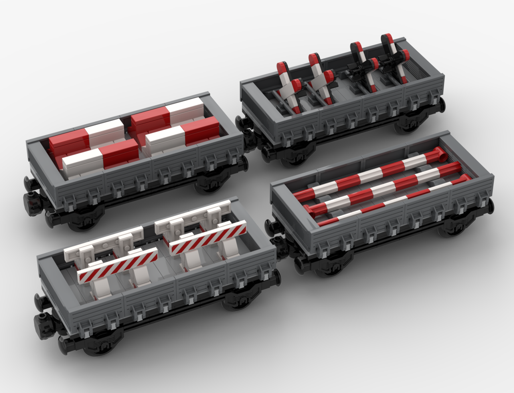 Lego Street Warnings Train Wagons
