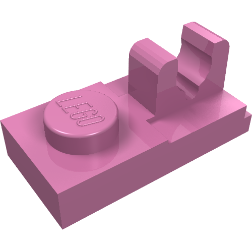 Lego Plate Special 1 x 2 [Top Clip] / Dark Pink