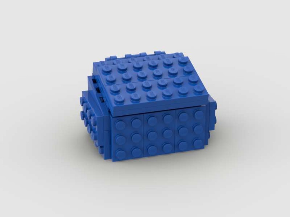 Lego Blue dumpster