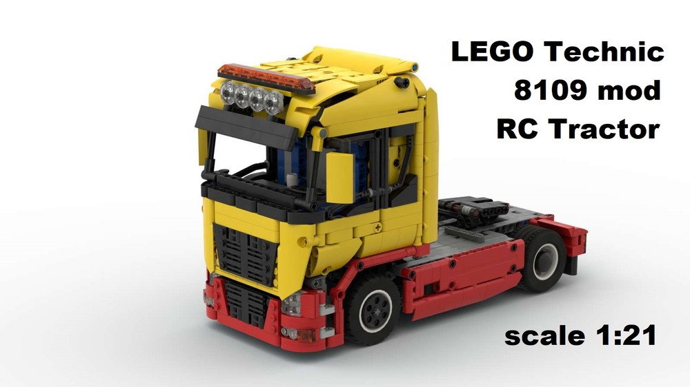 Lego 8109 RC Tractor scale 1:21