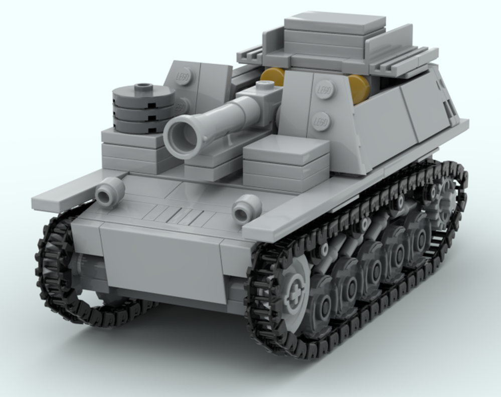 Lego 15 cm sIG 33 B Sfl WW2 German tank