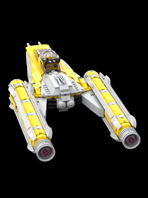 Lego Clone Wars Starfighter in Yellow