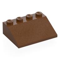 Lego Brick Sloped 33° 3 x 4 / Reddish Brown