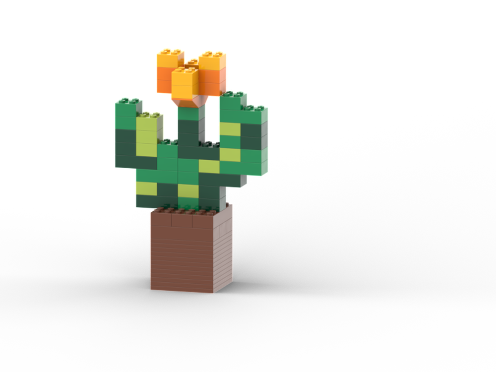 Lego Minecraft Tulip - Orange