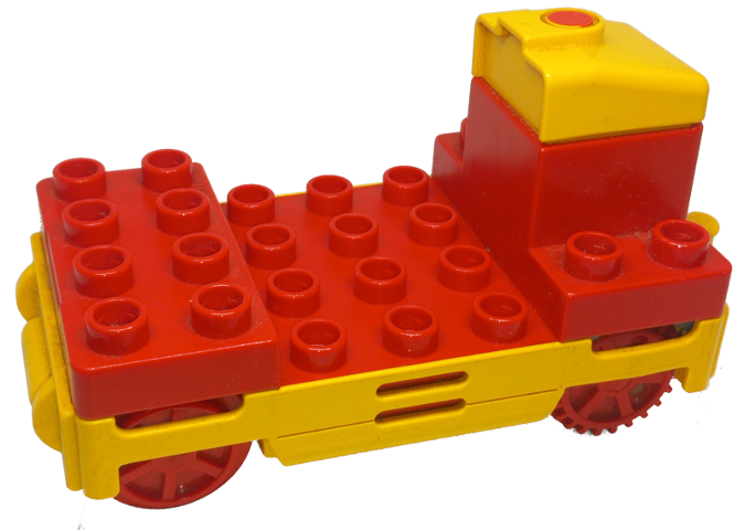 Lego Duplo, Train Locomotive Base with Battery Compartment / Red
