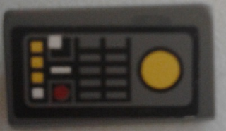 Lego Slope 30 1 x 2 x 2/3 with SW Control Panel and Buttons Pattern (Sticker) - Set 9515