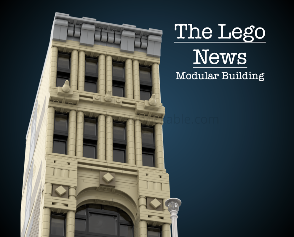 Lego "The Lego News" Newspaper building - Modular