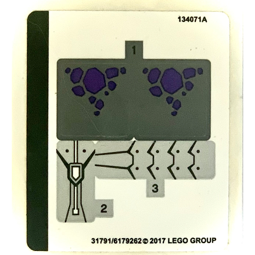 Lego Sticker Sheet for Set 70359-1