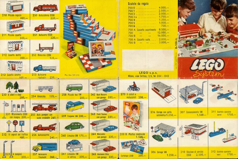 Lego 1962 Italian - Early Issue (B-100-it.)