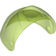 Lego Headwear Accessory Visor [Large with Trapezoid Top] / Trans-Bright Green