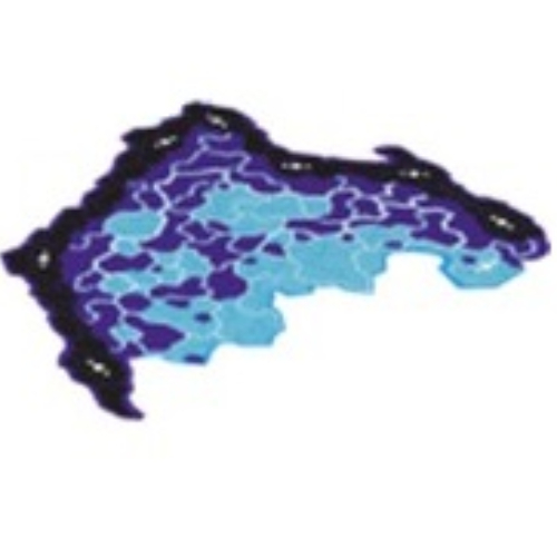 Lego Wing, with Black Rock Limbs and Dark Purple/Light Blue Membranes Print (Colossus) / Trans-Clear