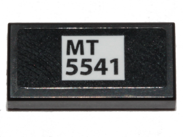 Lego Tile 1 x 2 with 'MT 5541' Pattern (Sticker) - Set 40409