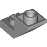 Lego Brick Sloped 45° 2 x 1 Inverted with 2/3 Cutout / Light Bluish Gray
