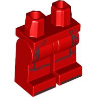 Lego Hips and Red Legs with Black Imperial Praetorian Guard Armor print