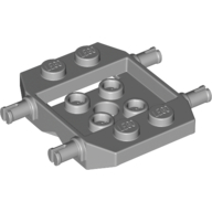 Lego Vehicle Base 4 x 4 x 2/3 with Wheel Clip Pins, Wedge, 2 x 2 Recessed Center with Hole