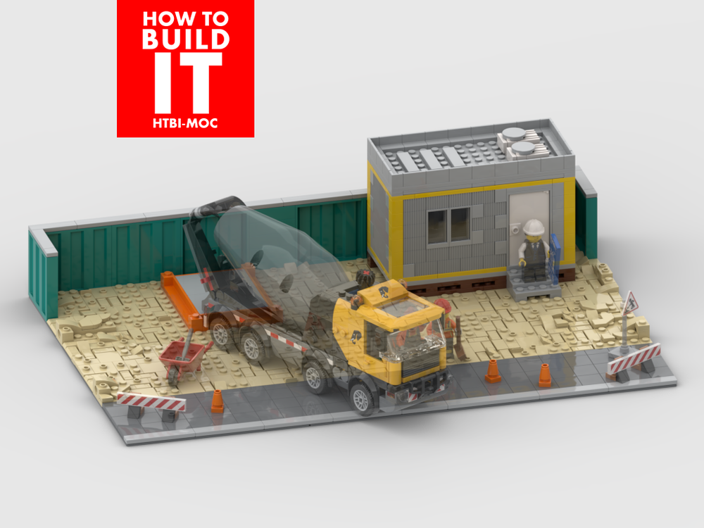 Lego Display for set 60478-1 - Cement Mixer