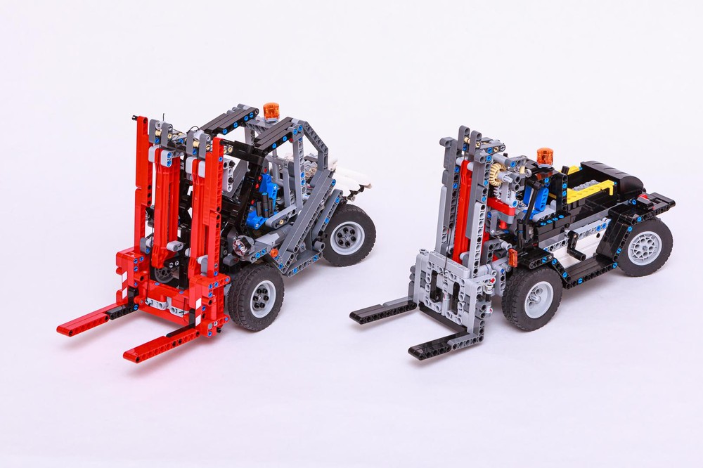 Lego Forklift + Heavy Duty Forklift (42043 c-model)