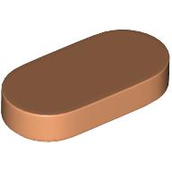 Lego Tile Round 1 x 2 / Nougat