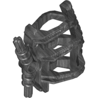 Lego Large Figure Weapon, Zamor Sphere Holder / Pearl Dark Gray