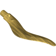Lego Plant / Animal Body Part, Tree / Branch / Tail / Appendage / Tentacle with Pin / Pearl Gold