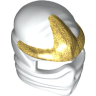 Lego Wrap with Forehead Ridge and Gold 3 Point Emblem Print