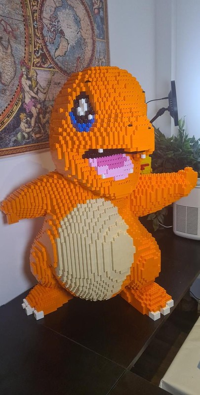 Lego Charmander Sculpture