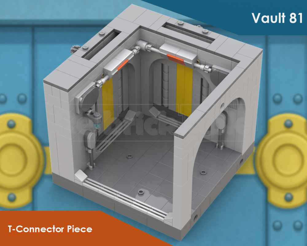 Lego Fallout 4 - Vault 81 triple connector piece