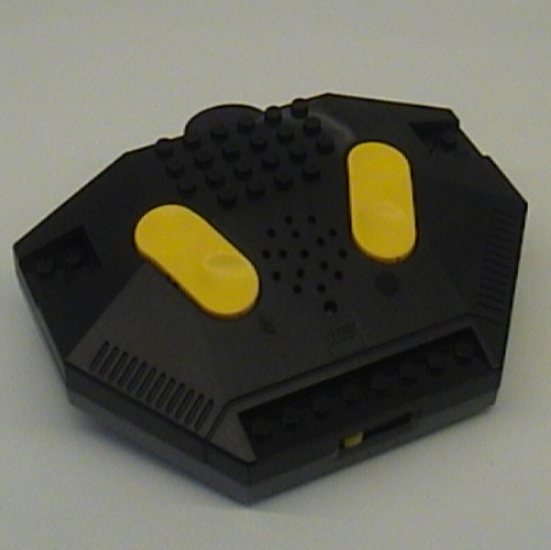 Lego Control Unit / Remote, Train 9V / RC, Dark Bluish Gray Bottom, Yellow Buttons / Black