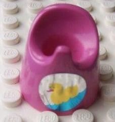 Lego Scala Baby Potty with Duck Pattern (Sticker) - Set 7586