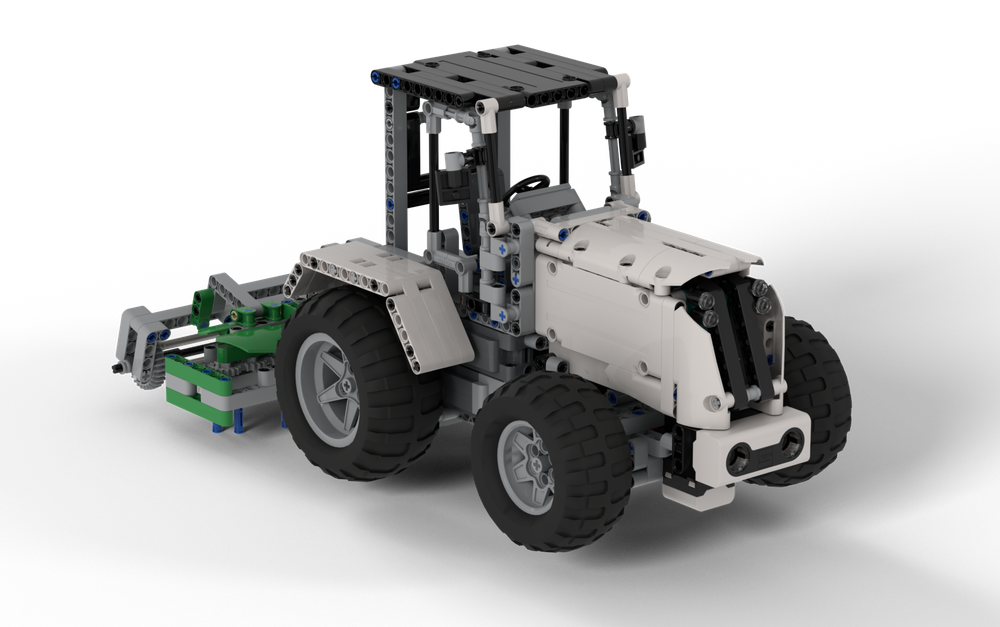 Lego Autonomous tractor + mechanical harrow