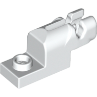Lego Launcher, Plate Special 1 x 2 with Mini Blaster / White