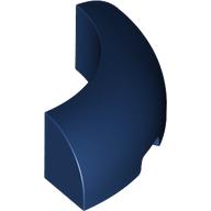 Lego Brick Round Corner 3 x 3 x 1 No Studs / Dark Blue