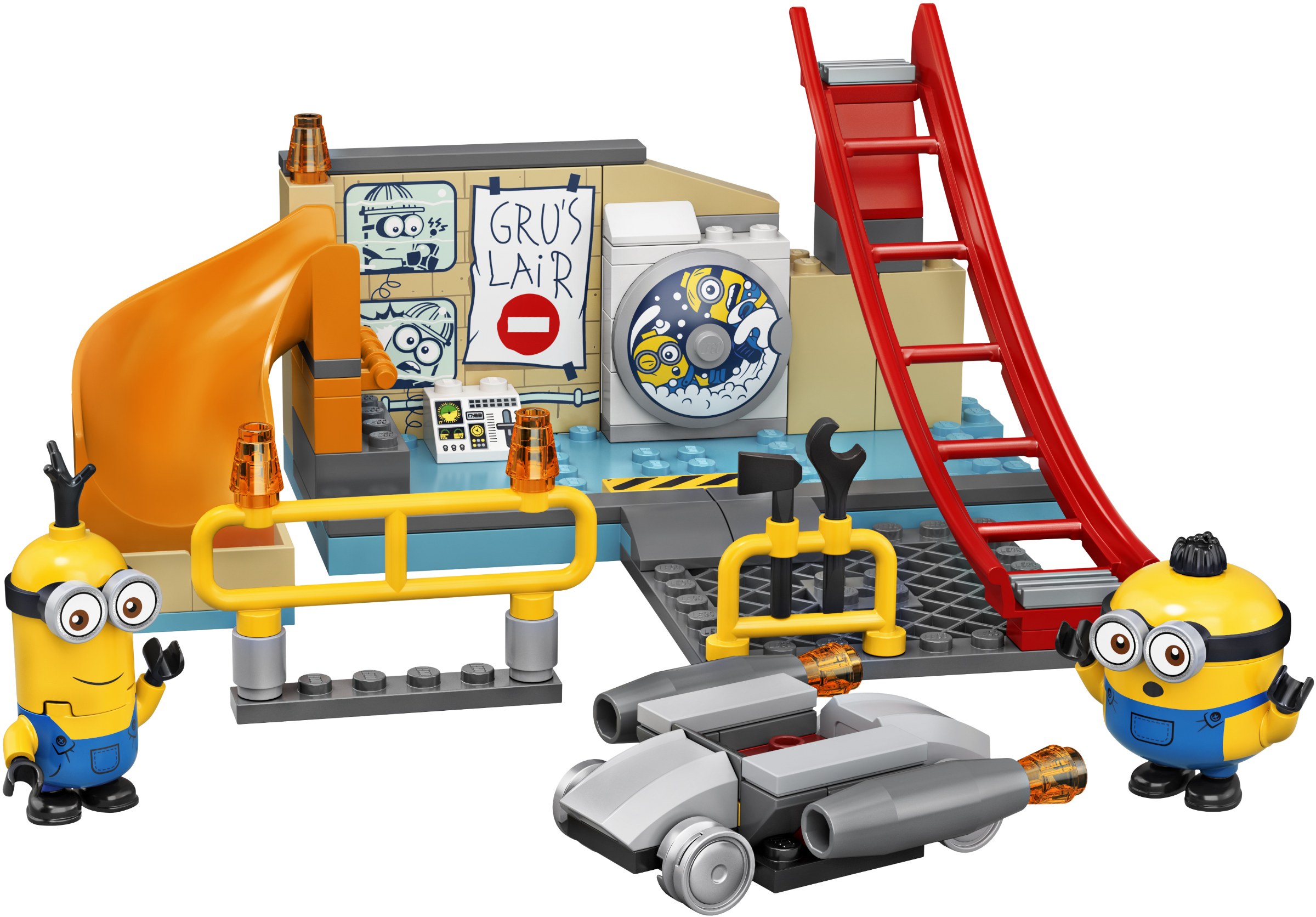 Lego Minions in Gru's Lab