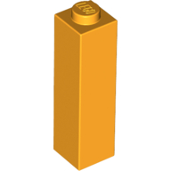 Lego Brick 1 x 1 x 3 / Bright Light Orange