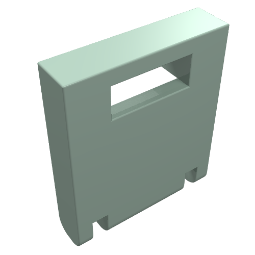 Lego Box 2 x 2 x 2 Door with Slot / Sand Green