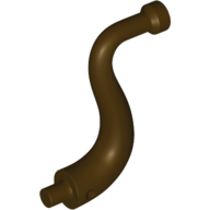 Lego Animal Body Part / Plant, Tail / Trunk / Tentacle / Tongue / Vine / Tree Branch (Long Tip) / Dark Brown