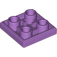 Lego Tile Special 2 x 2 Inverted / Medium Lavender