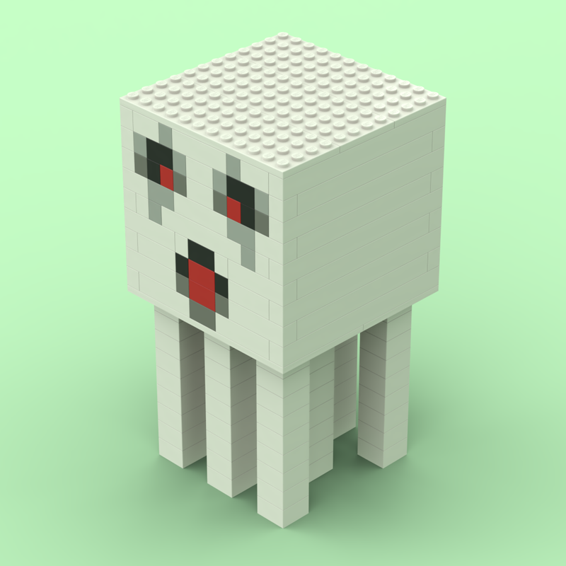 Lego Computer Game Style Ghast