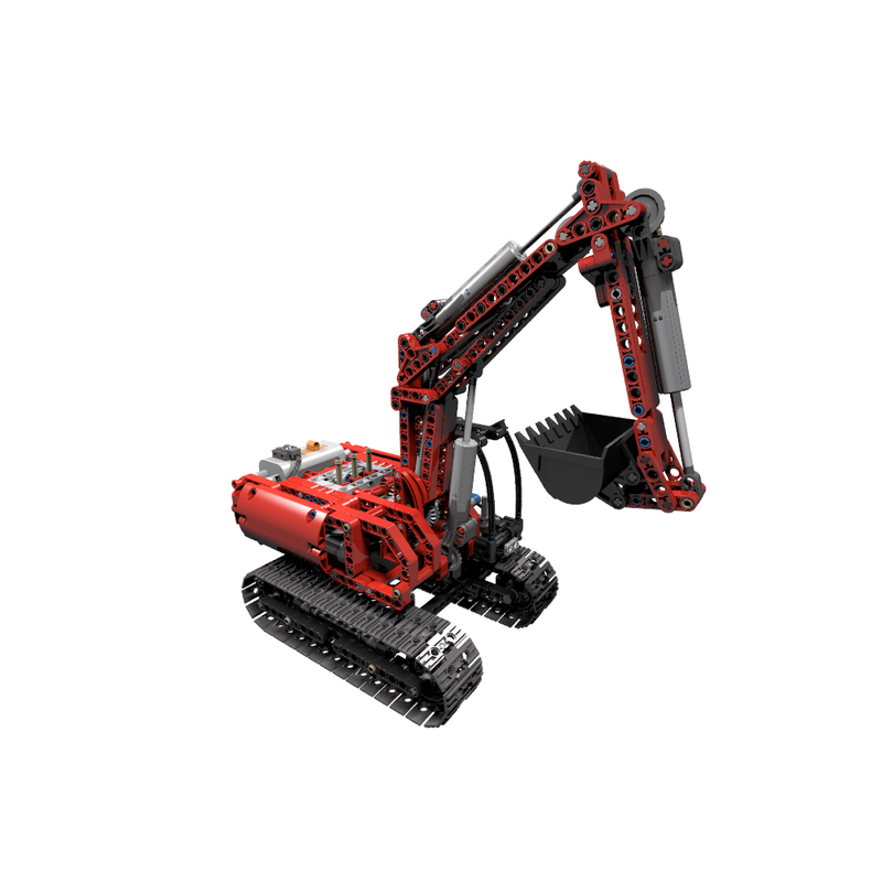 Lego Red Excavator