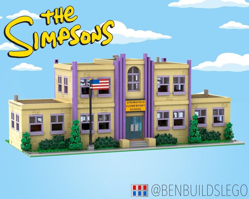 Lego Modular Springfield Elementary School