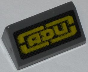 Lego Slope 30 1 x 2 x 2/3 with 'ADU' Pattern (Sticker) - Set 7050