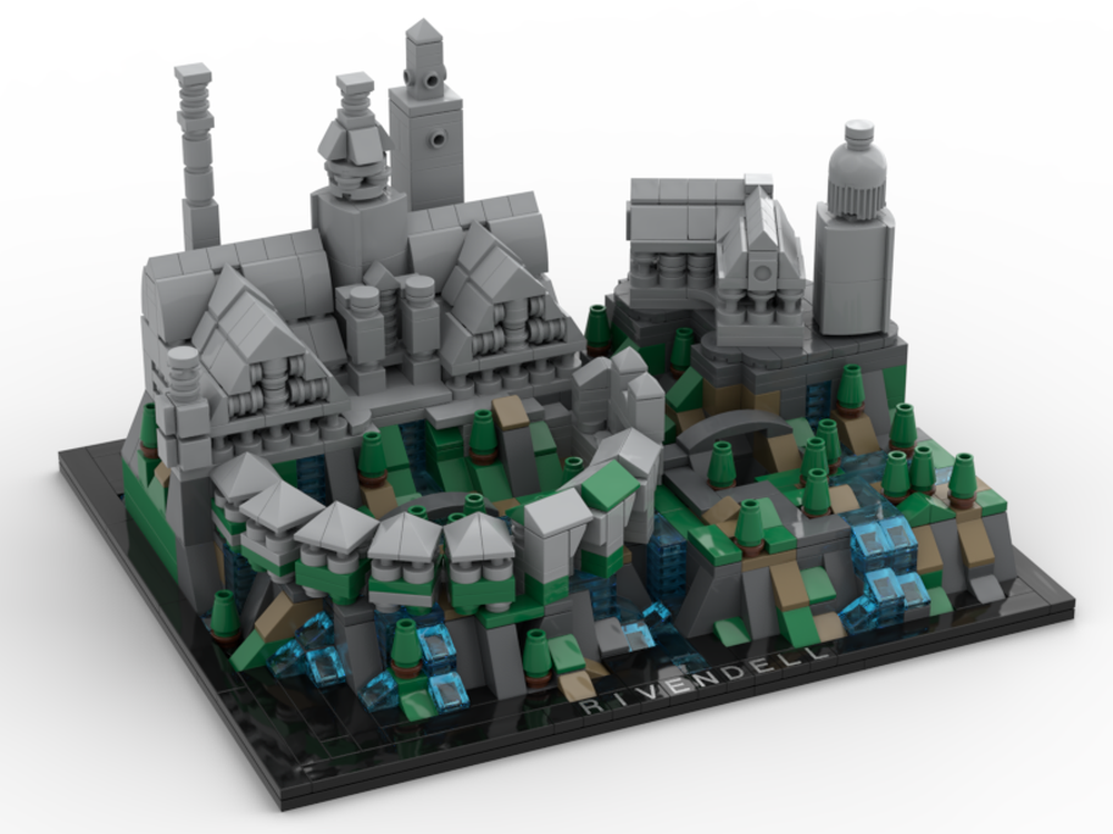 Lego Rivendell (changed base)