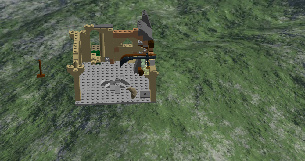 Lego Hogwarts Great Hall Alt Build: The Ruined Castle
