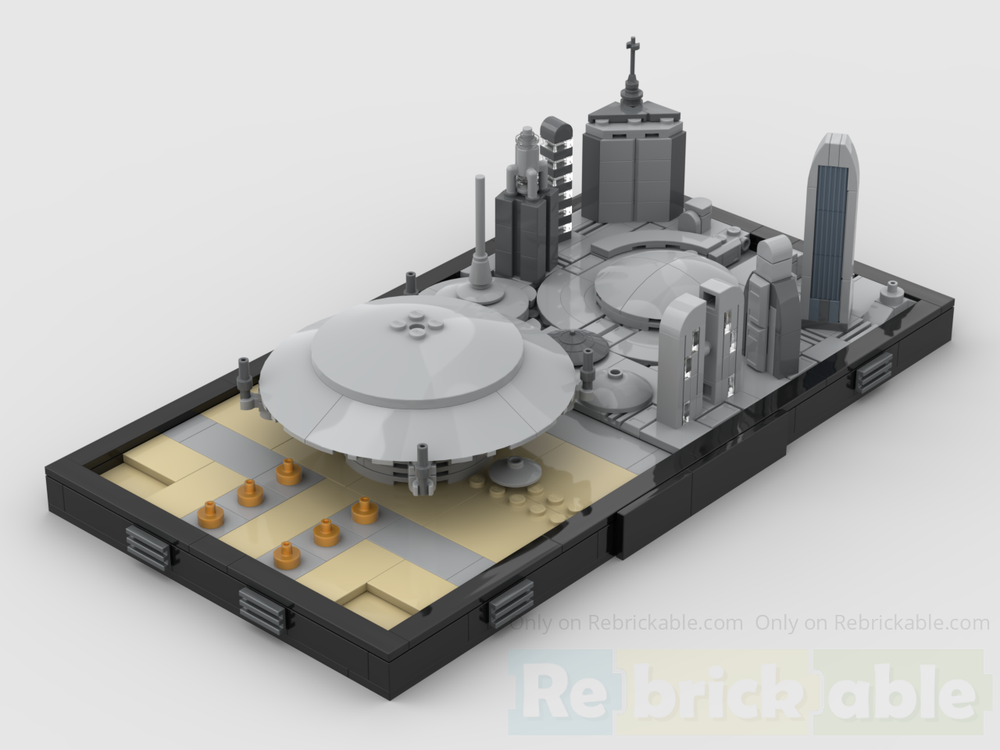 Lego Coruscant: Galactic City Skyline - Senate District (Architecture / Diorama)