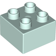 Lego Duplo Brick 2 x 2 / Light Aqua