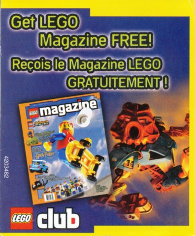 Lego 2003 Insert - LEGO Club - US/Canadian (4203482)