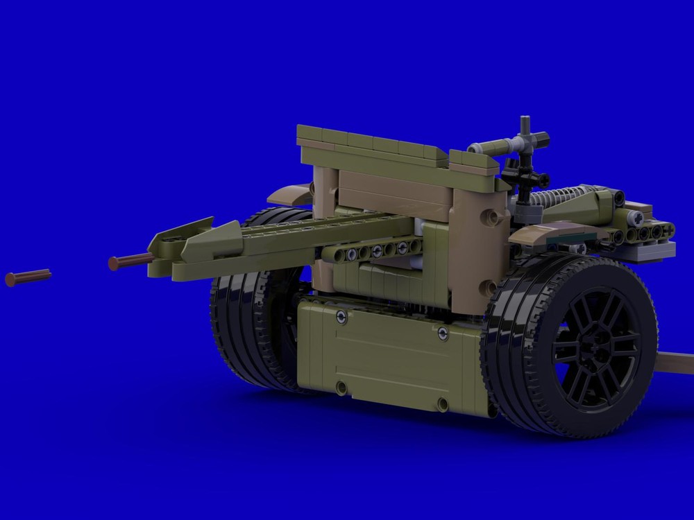 Lego M3 Anti-Tank Gun for Willys Jeep (MOC-73674)