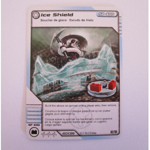 Lego Trading Card, Ninjago Deck #1: 62 - Ice Shield - International Version / [No Color/Any Color]
